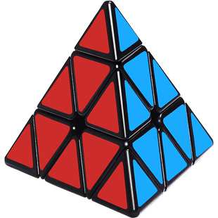奇艺魔方三阶异形镜面金字塔套装顺滑儿童学生223比赛专用玩具233