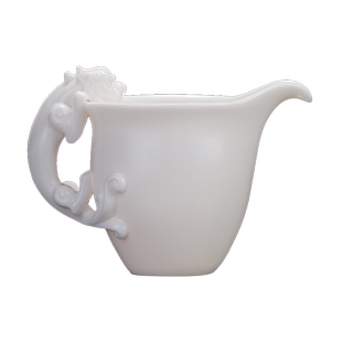 古垚/德化白瓷公道杯陈清宜手工玉白瓷分茶器建白瓷功夫茶具配件