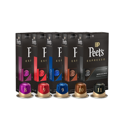 Peets皮爷原装进口胶囊咖啡200颗多风味组合适配nespresso胶囊机
