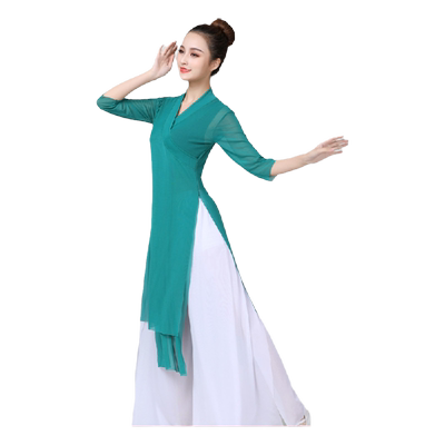古典舞弹力身韵飘逸长款汉服