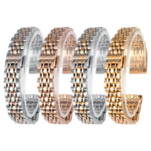 实心精钢手表带 适配阿玛尼满天星摩天轮AR11244/1925/1926女表链