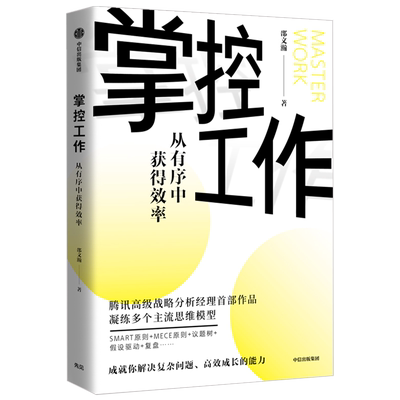 【赠阅读地图】掌控工作 邵文瀚  著  系统思考工具  思维 拆解问题  总结复盘 行业思考 中信出版社图书 正版