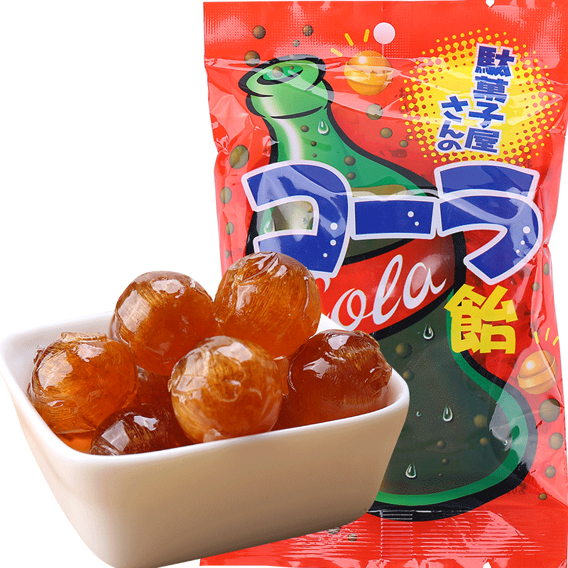 日本進(jìn)口零食品 幸榮堂 可樂味糖 72g 復(fù)古經(jīng)典休閑喜糖