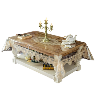 PVC茶几桌布防水防油桌垫免洗蕾丝台布透明软玻璃水晶板餐桌垫布