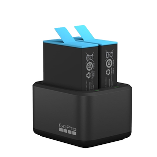 GoPro运动相机配件 双电池充电器+2块Enduro电池 HERO12/11/10/9