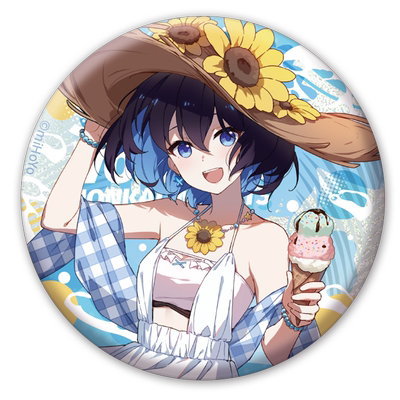 崩坏3女武神悠游夏日马口铁徽章