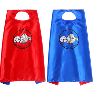 奥特曼披风儿童面具迪迦小男孩超人男童蜘蛛侠女童斗篷小孩潮披肩