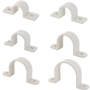 20/25/32/40/50/63pvc管卡骑马卡塑料管夹线管固定夹水管箍马鞍卡