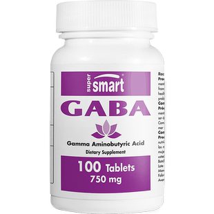 SuperSmart氨基丁酸gaba促深度睡眠片非软糖0褪黑素缓解压力口服