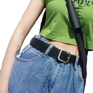 年轻人女款黑色女士皮带男士配饰男款牛仔裤腰带2025新款裤带潮男