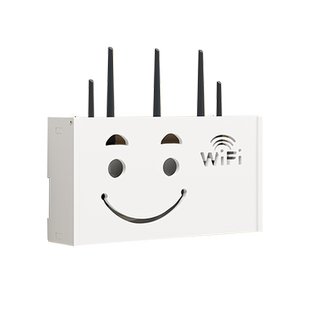 无线wifi电视机顶盒路由器置物架免打孔收纳盒子壁挂式装饰遮挡箱