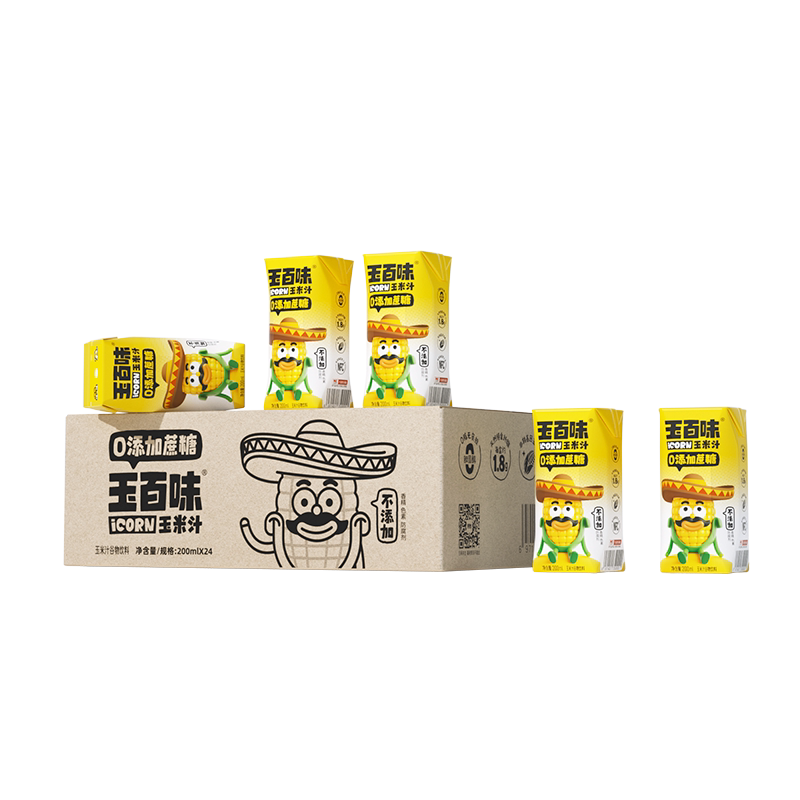 玉百味0香精玉米汁nfc工艺整箱