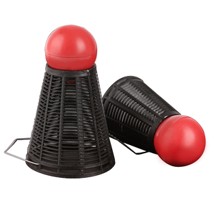 羽毛球形钓鱼窝料器撒饵笼打窝笼窝料专用打窝器渔具钓鱼用品工具