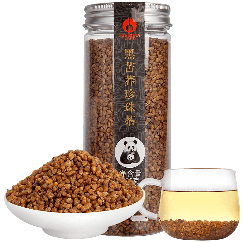 5罐黑苦荞珍珠茶四川大凉山正品