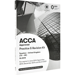 现货 ACCA考试 新版 税务 练习册 英文原版 Taxation FA 2018 Practice & Revision Kit 对应F6 BPP出版 2019-2020 官方认证