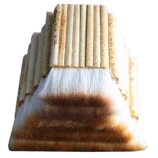 羊毛排笔刷加厚羊毛底纹刷书画装裱材料排笔刷浆糊刷竹管排笔刷子