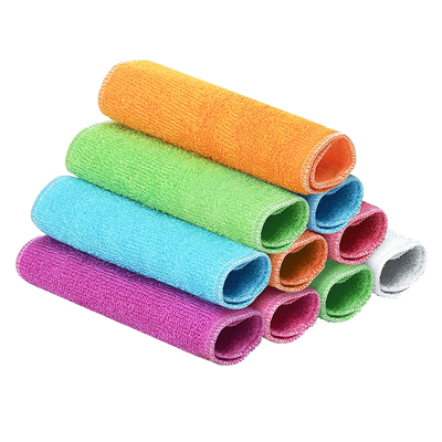 不易沾油双面竹纤维洗碗布