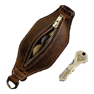 VIPERADE 蝰蛇PJ10 皮锤零钱袋 疯马皮腰带扣腰包防身收纳EDC装备