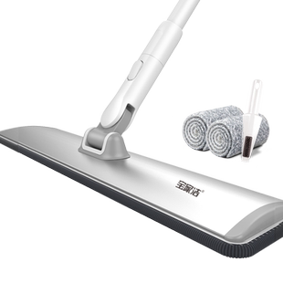 宝家洁平板拖把商用铝板加大一拖净公司酒店保洁阿姨专用尘推拖地