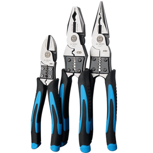 多功能老虎钳工业级省力钢丝钳尖嘴钳德万用电工钳子剥线钳斜口钳