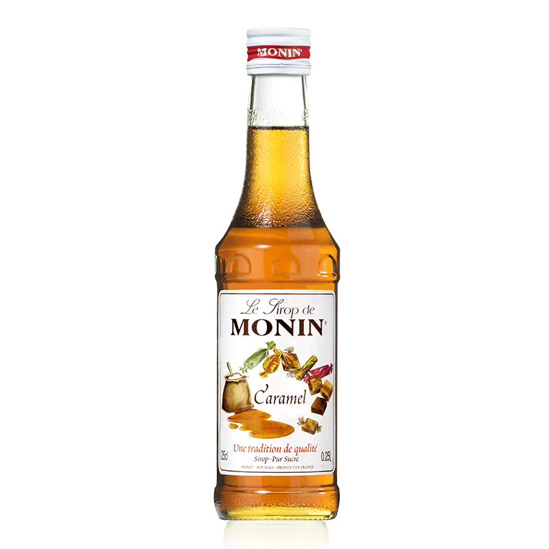 莫林MONIN 焦糖风味糖浆玻璃瓶装250ml奶茶原料调酒调味奶茶咖啡