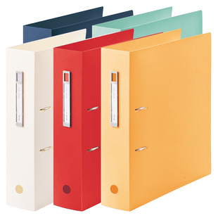 日本LIHIT LAB.喜利NOIE-STYLE快劳夹2孔文件夹打孔穿孔夹资料册A4双孔合同插页快劳活页资料试卷打洞夹