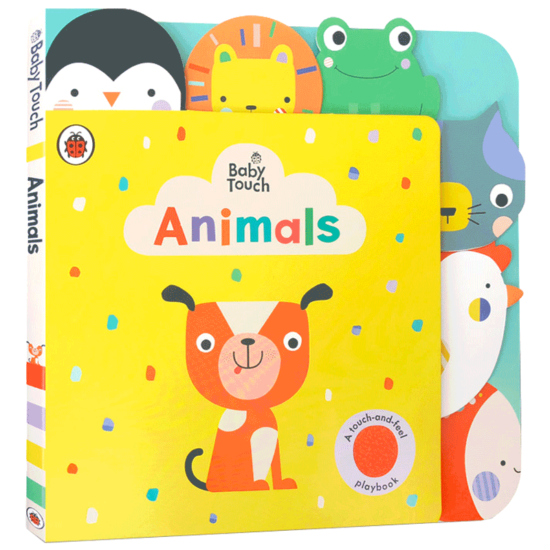 英文原版Baby Touch:Animals ladybird瓢虫动物触摸书Peekaboo躲猫猫Rainbow彩虹Playbook触摸书婴儿早教babytouch
