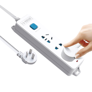 海锚排插带USB多功能拖接线板3/5米插排宿舍用学生插座插板带长线