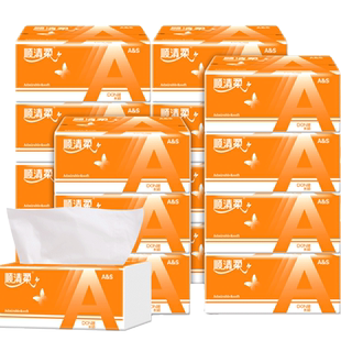 顺清柔抽纸码纸巾10包x360张家用实惠装大婴儿卫生纸餐巾纸面巾纸
