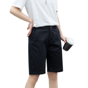 黑色工装短裤女2026新款五分裤夏季薄款直筒休闲大码中裤运动外穿