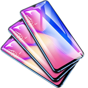 适用realmex钢化膜realmex2全屏realmeq真我x2pro青春版realme x手机Q覆盖relamex贴膜opporealmex/reamlex