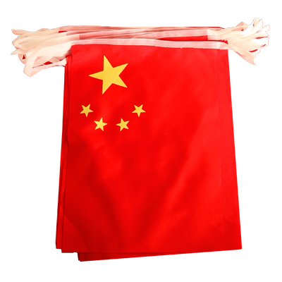 8号7号中国小国旗串旗