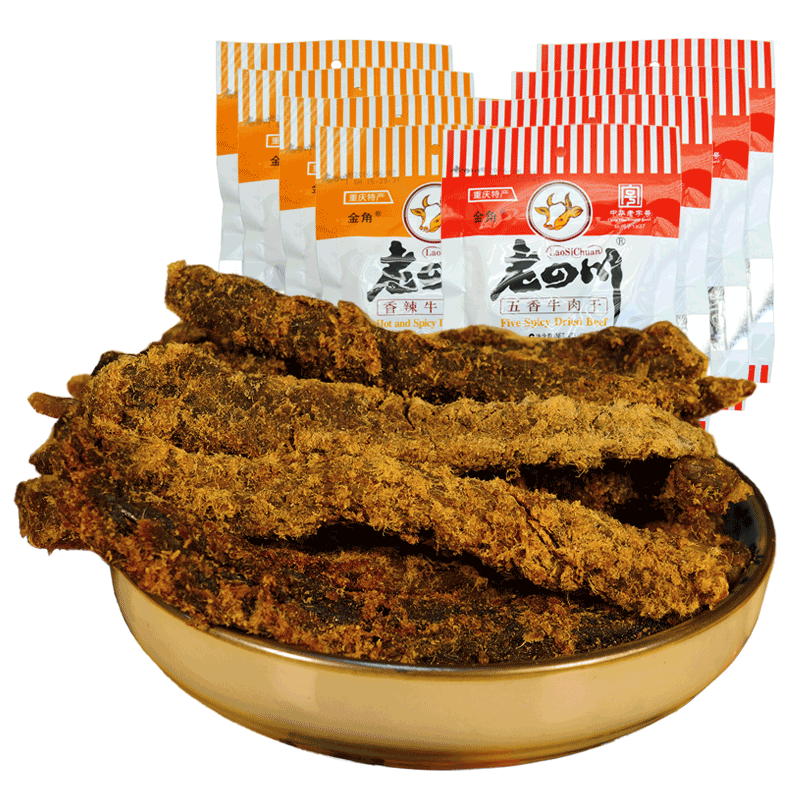 老四川五香麻辣牛肉干300g组合