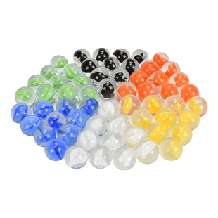 御圣跳棋玻璃珠子儿童小号透明弹子珠棋成人大号玛瑙棋圆珠子彩色