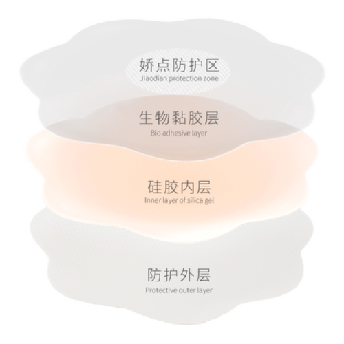 乳贴防凸点乳头贴胸贴女婚纱吊带用薄款大胸硅胶文胸贴隐形乳晕贴