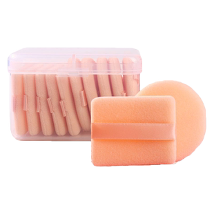 干粉扑双面植绒粉扑定妆粉饼扑专用蜜粉散粉扑子方形圆形薄款小号