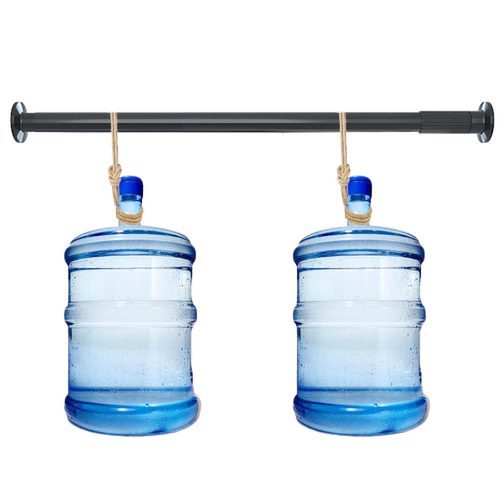 免打孔眼窗帘杆卧室免钉安装罗马杆挂钩式超长客厅隔断门帘伸缩杆