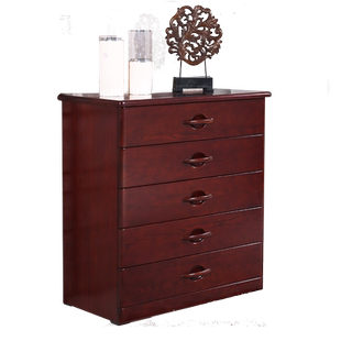 顺心家具 水曲柳全实木抽屉柜 现代中式实木家用五斗柜五斗橱