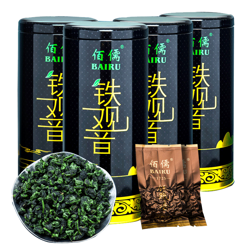 佰儒 特级新茶安溪铁观音茶叶 春茶清香型兰花香乌龙茶灌装铁观音