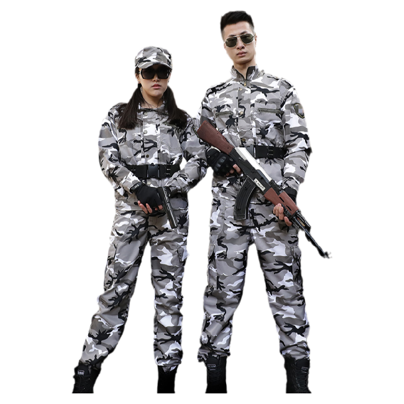雪地新式迷彩服套装男女防刮耐磨