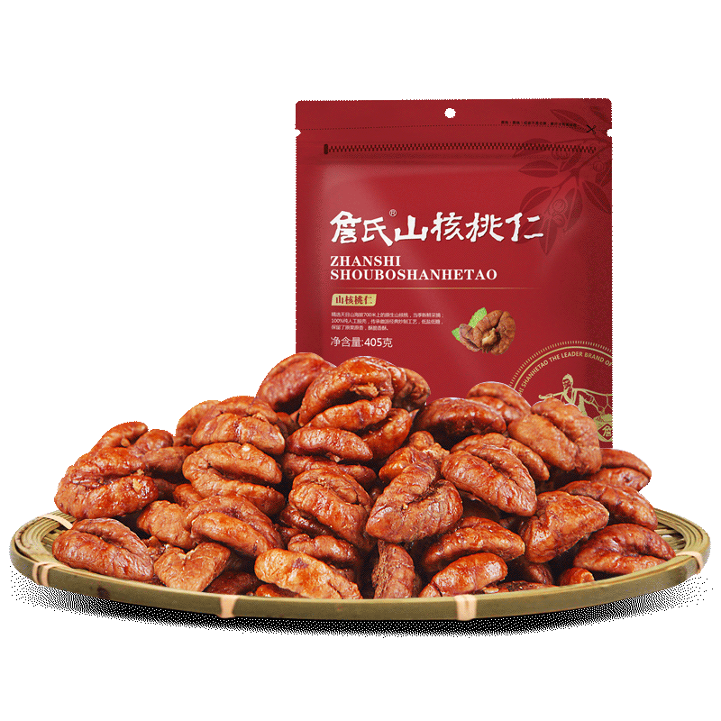 詹氏山核桃仁405g袋装安徽小核桃肉坚果零食炒货