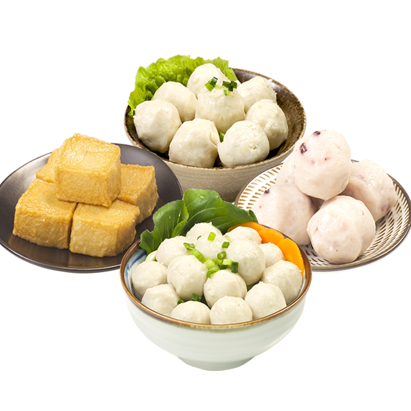 【套餐组合自选】老德头牛肉丸墨鱼丸章鱼丸鱼蛋鱼豆腐套餐火锅丸