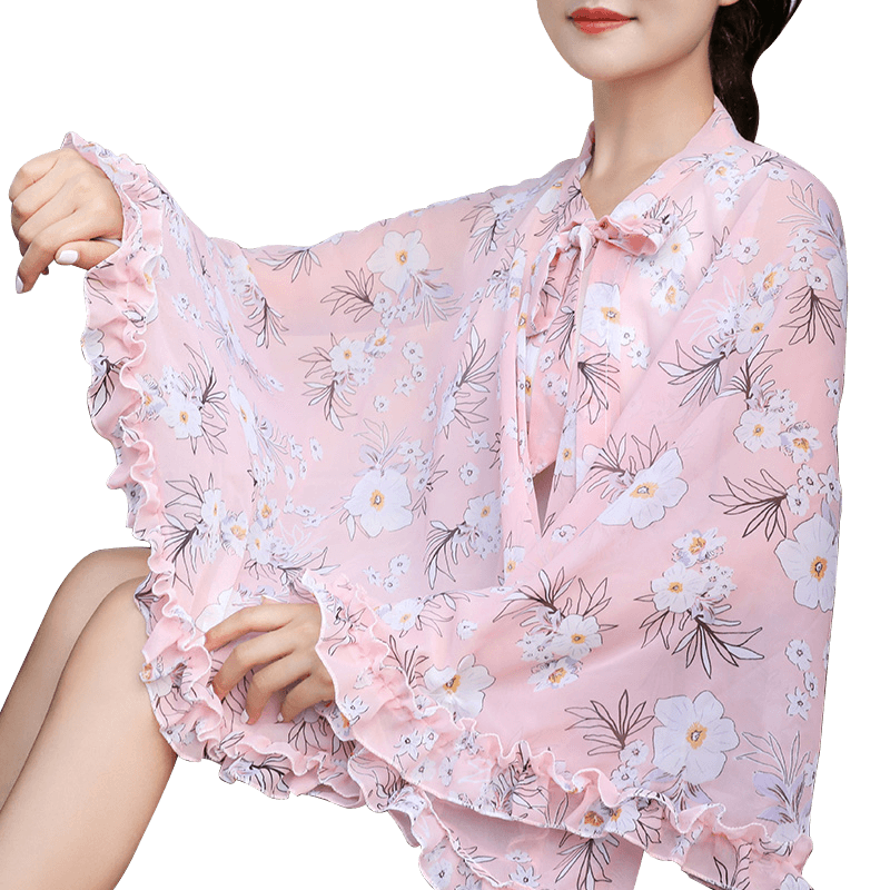 防晒披肩女士薄款开车紫外线遮阳
