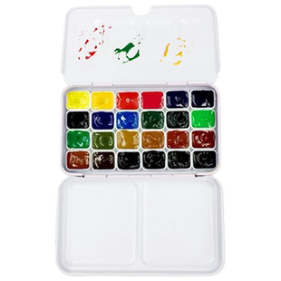 樱花nicker不透明宫崎骏动画漫画水粉马利艺术家申内利尔MG美利蓝蜂鸟卢卡斯新韩套装白固体水彩颜料分装