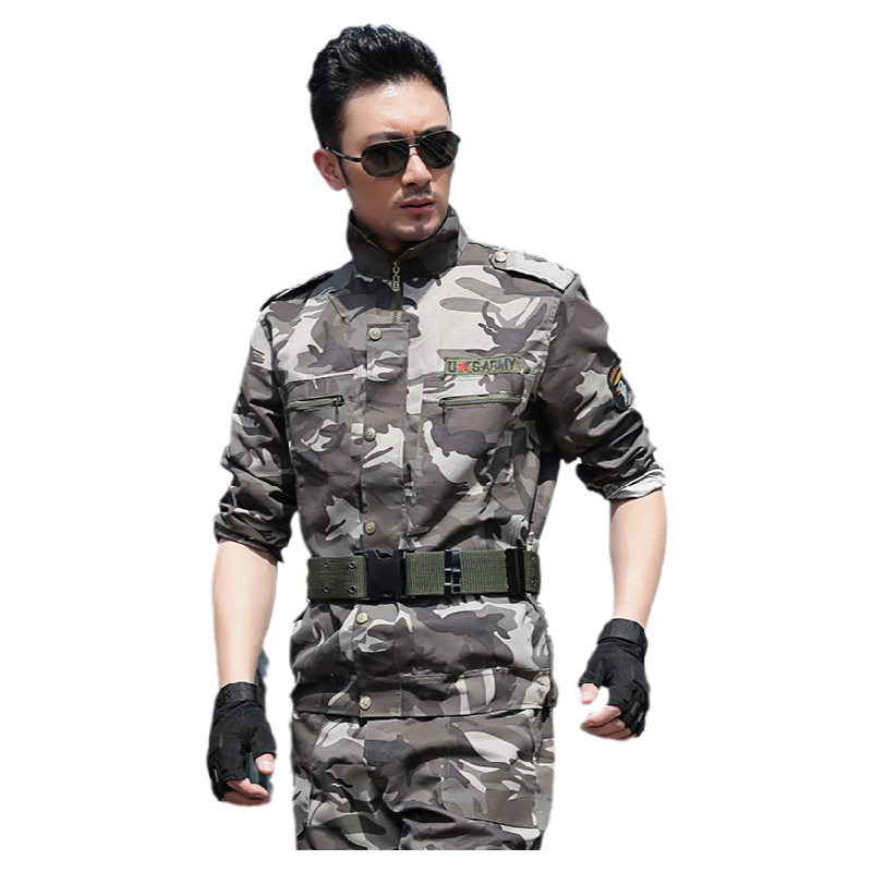 新式耐磨工作服迷彩服男女同款