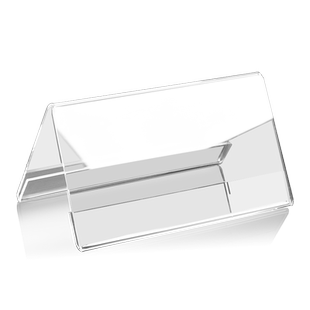 席位牌签到处桌面展示牌签到处评委牌名字牌台卡架席卡三角形亚克力透明三角座位V型双面台牌台卡工作区桌牌