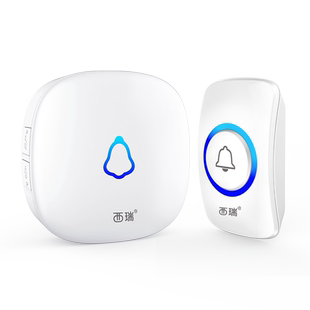 西瑞电子门铃无线家用智能超远距离遥控电池按钮一拖二老人呼叫器