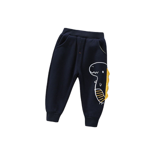 男童春秋款棉质运动裤小恐龙儿童小童裤子婴儿宝宝休闲运动外穿裤