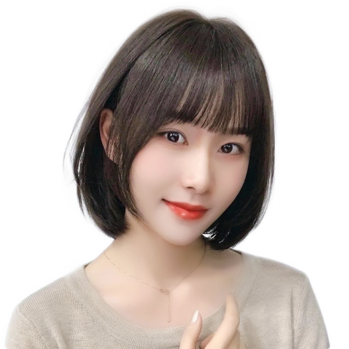 假发女短发夏天薄款自然全头套式波波头仿真发全真人发中长假发套