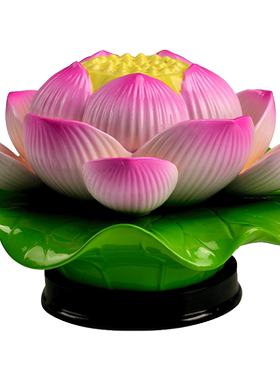 戴玉堂陶瓷佛前摆件佛堂供奉供佛莲花佛具用品七彩莲花灯佛供灯